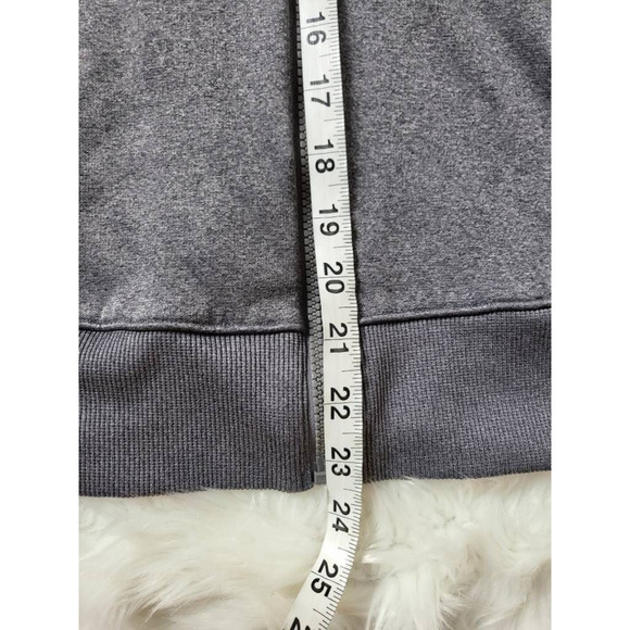 Under Armour Womens Hoodie Sweatshirt Gray Heathered Semi Fitted Long Sleeve M - Picture 4 of 6